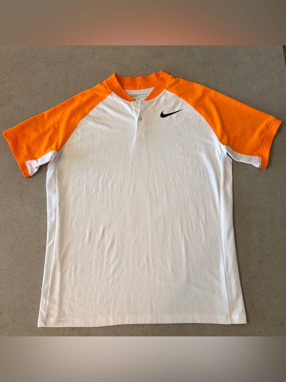 Nike Golf Orange and White UT Shirt